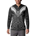 Kia Kaha Te Reo Maori Button Sweatshirt Aotearoa Hei Tiki With Hongi