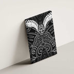 Kia Kaha Te Reo Maori Canvas Wall Art Aotearoa Hei Tiki With Hongi
