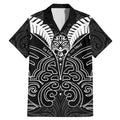 Kia Kaha Te Reo Maori Family Matching Mermaid Dress and Hawaiian Shirt Aotearoa Hei Tiki With Hongi