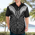 Kia Kaha Te Reo Maori Hawaiian Shirt Aotearoa Hei Tiki With Hongi