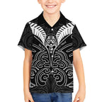 Kia Kaha Te Reo Maori Hawaiian Shirt Aotearoa Hei Tiki With Hongi