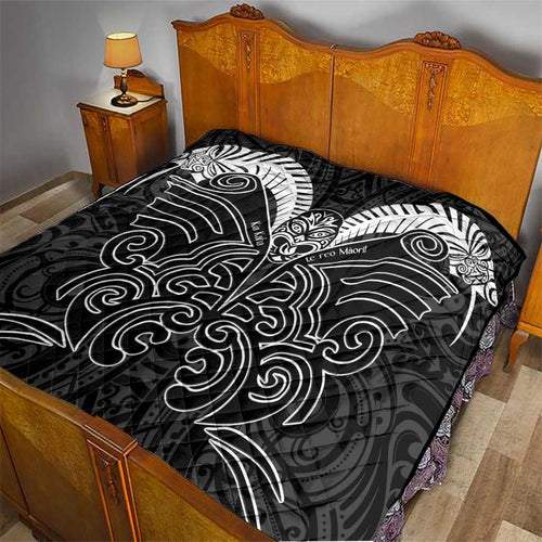 Kia Kaha Te Reo Maori Quilt Aotearoa Hei Tiki With Hongi