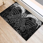 Kia Kaha Te Reo Maori Rubber Doormat Aotearoa Hei Tiki With Hongi