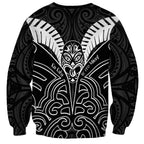 Kia Kaha Te Reo Maori Sweatshirt Aotearoa Hei Tiki With Hongi