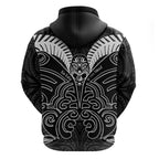 Kia Kaha Te Reo Maori Zip Hoodie Aotearoa Hei Tiki With Hongi