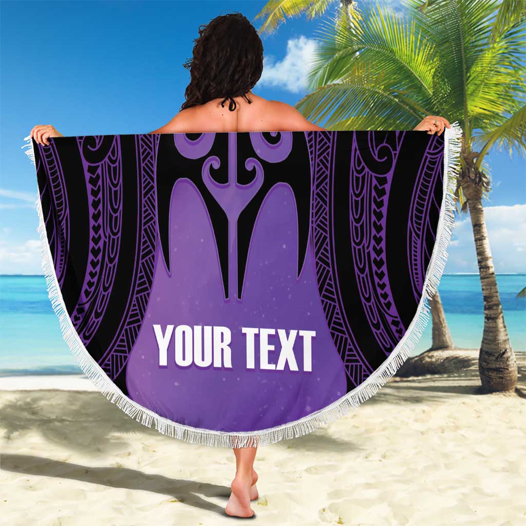 Personalised New Zealand Suffrage Day Beach Blanket Maori Tattoo Galaxy Vibe - Aussie Hoodie