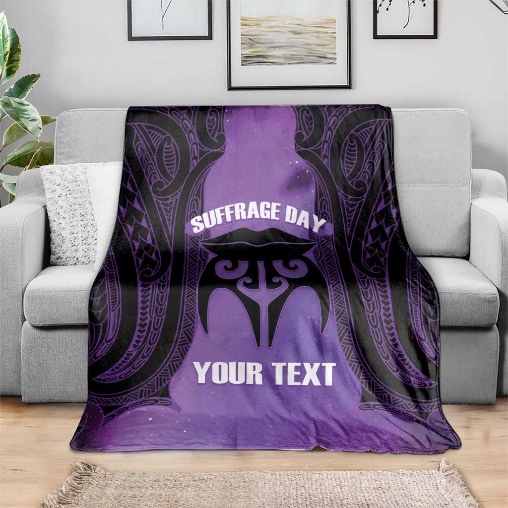 Personalised New Zealand Suffrage Day Blanket Maori Tattoo Galaxy Vibe - Aussie Hoodie