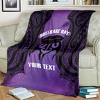 Personalised New Zealand Suffrage Day Blanket Maori Tattoo Galaxy Vibe - Aussie Hoodie