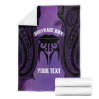 Personalised New Zealand Suffrage Day Blanket Maori Tattoo Galaxy Vibe - Aussie Hoodie