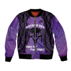 Personalised New Zealand Suffrage Day Bomber Jacket Maori Tattoo Galaxy Vibe - Aussie Hoodie