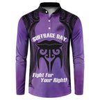Personalised New Zealand Suffrage Day Button Sweatshirt Maori Tattoo Galaxy Vibe - Aussie Hoodie
