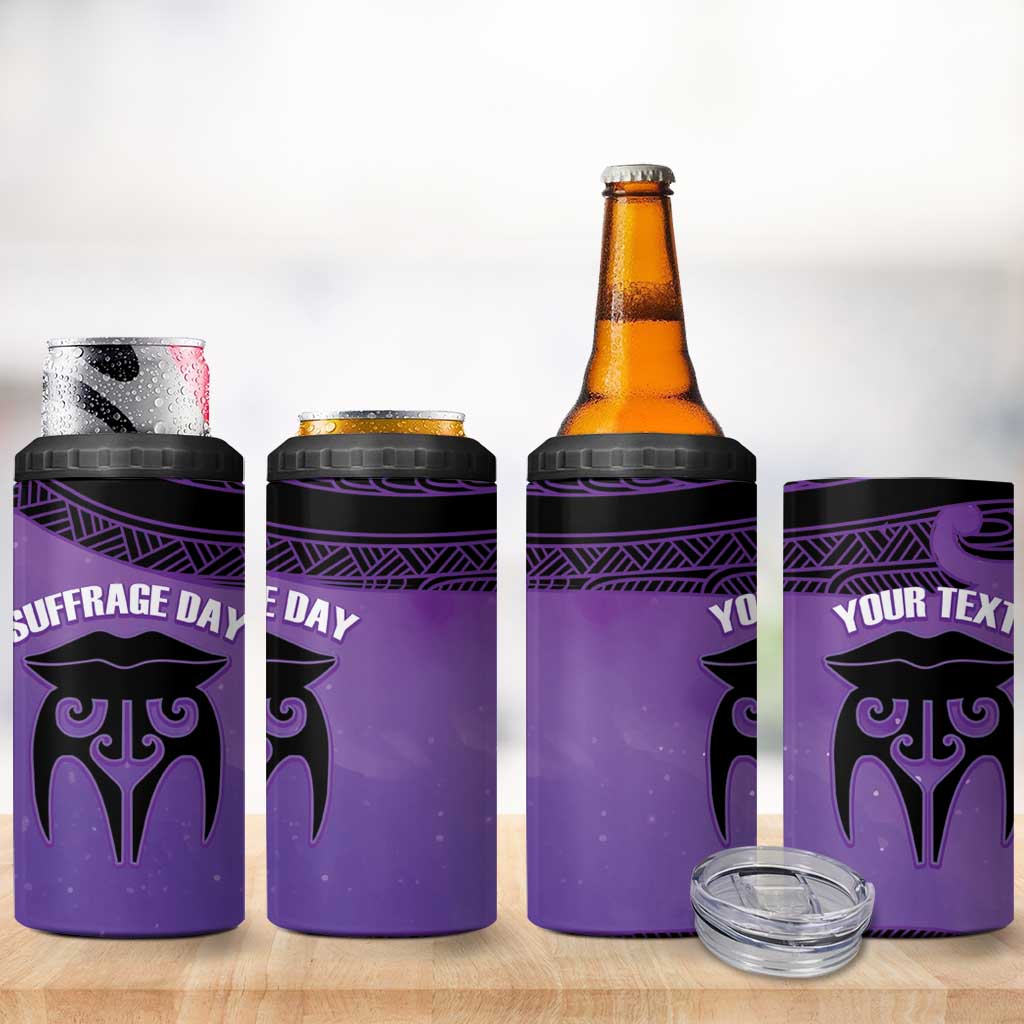 Personalised New Zealand Suffrage Day 4 in 1 Can Cooler Tumbler Maori Tattoo Galaxy Vibe - Aussie Hoodie