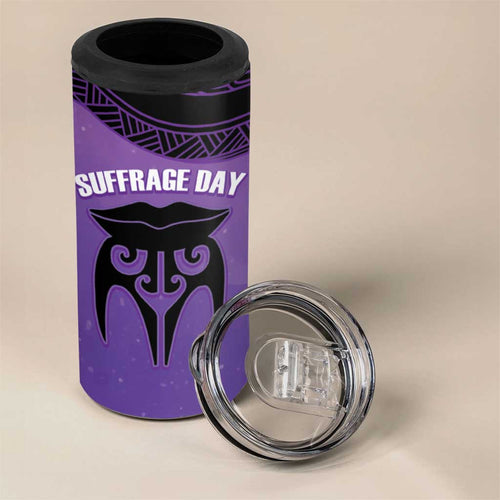 Personalised New Zealand Suffrage Day 4 in 1 Can Cooler Tumbler Maori Tattoo Galaxy Vibe - Aussie Hoodie