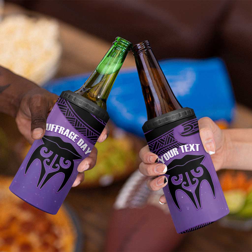 Personalised New Zealand Suffrage Day 4 in 1 Can Cooler Tumbler Maori Tattoo Galaxy Vibe - Aussie Hoodie
