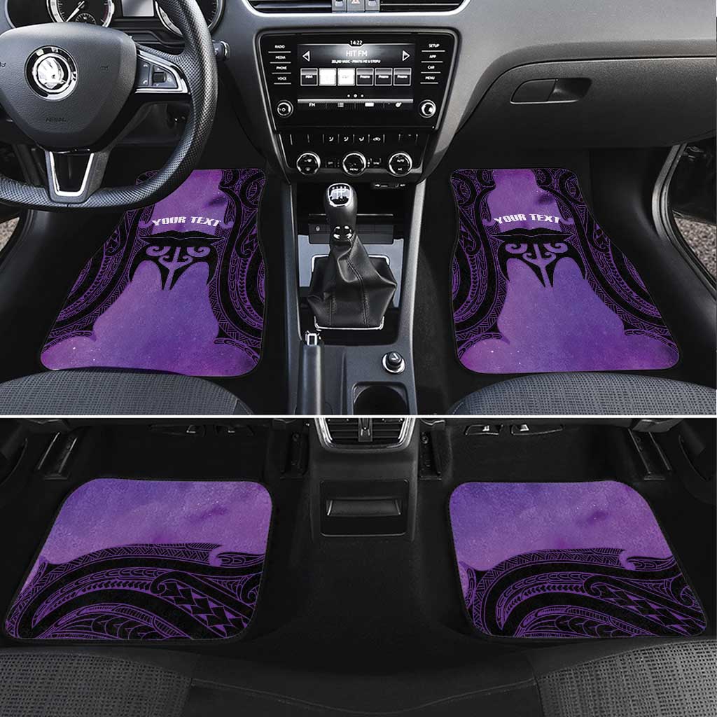Personalised New Zealand Suffrage Day Car Mats Maori Tattoo Galaxy Vibe - Aussie Hoodie