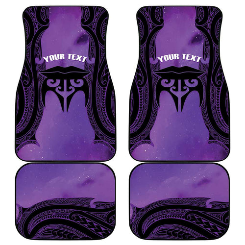 Personalised New Zealand Suffrage Day Car Mats Maori Tattoo Galaxy Vibe - Aussie Hoodie