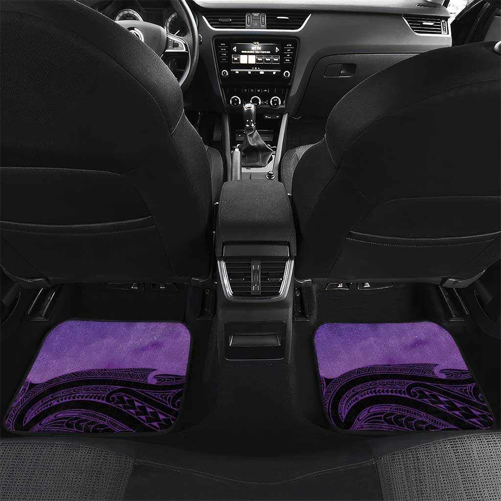 Personalised New Zealand Suffrage Day Car Mats Maori Tattoo Galaxy Vibe - Aussie Hoodie