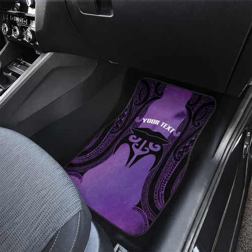 Personalised New Zealand Suffrage Day Car Mats Maori Tattoo Galaxy Vibe - Aussie Hoodie
