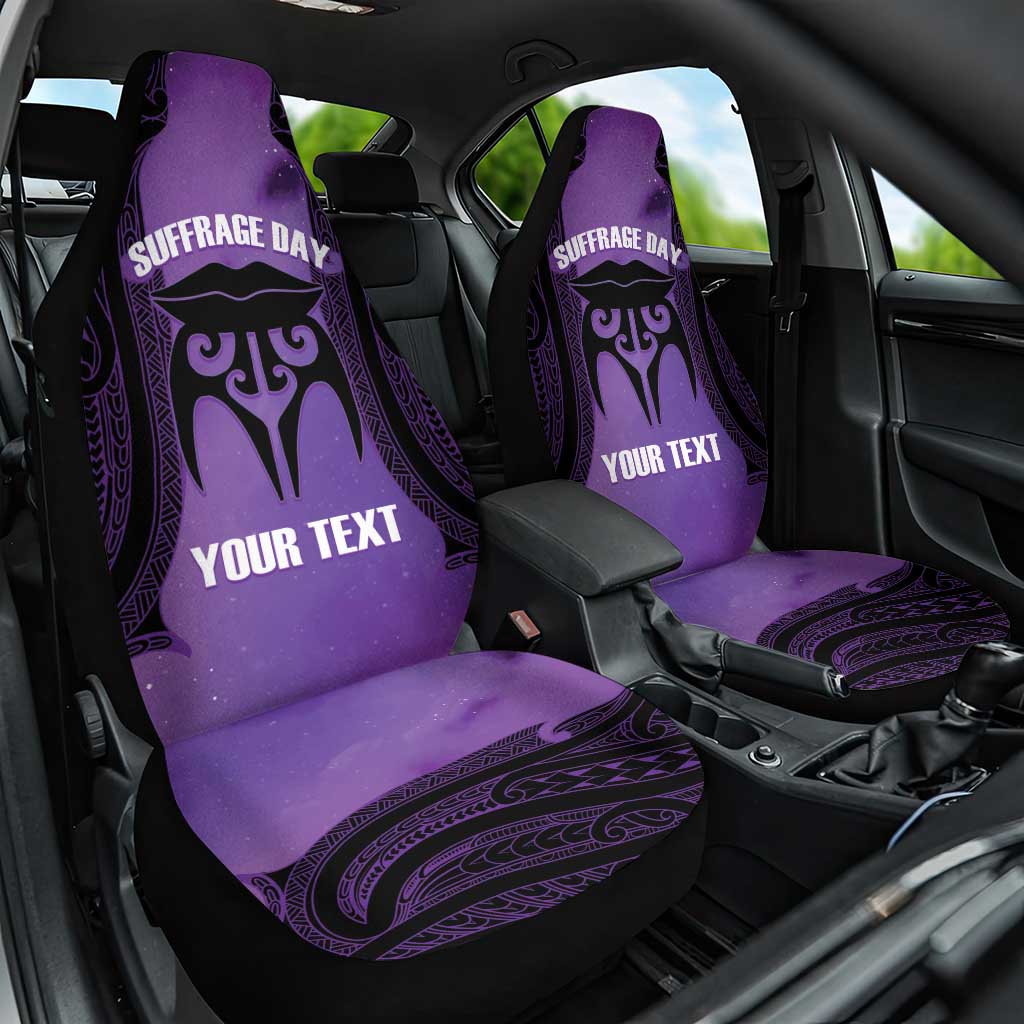 Personalised New Zealand Suffrage Day Car Seat Cover Maori Tattoo Galaxy Vibe - Aussie Hoodie