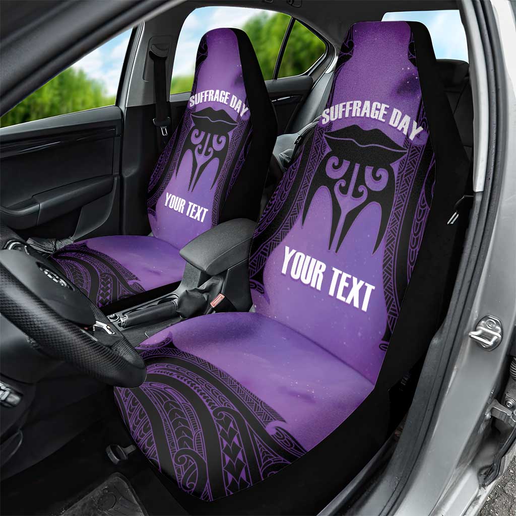 Personalised New Zealand Suffrage Day Car Seat Cover Maori Tattoo Galaxy Vibe - Aussie Hoodie