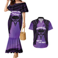 Personalised New Zealand Suffrage Day Couples Matching Mermaid Dress and Hawaiian Shirt Maori Tattoo Galaxy Vibe - Aussie Hoodie