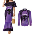 Personalised New Zealand Suffrage Day Couples Matching Mermaid Dress and Long Sleeve Button Shirt Maori Tattoo Galaxy Vibe - Aussie Hoodie