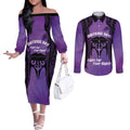Personalised New Zealand Suffrage Day Couples Matching Off The Shoulder Long Sleeve Dress and Long Sleeve Button Shirt Maori Tattoo Galaxy Vibe - Aussie Hoodie