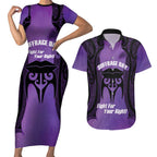 Personalised New Zealand Suffrage Day Couples Matching Short Sleeve Bodycon Dress and Hawaiian Shirt Maori Tattoo Galaxy Vibe - Aussie Hoodie