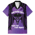 Personalised New Zealand Suffrage Day Family Matching Off The Shoulder Long Sleeve Dress and Hawaiian Shirt Maori Tattoo Galaxy Vibe - Aussie Hoodie