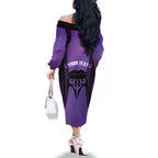 Personalised New Zealand Suffrage Day Family Matching Off The Shoulder Long Sleeve Dress and Hawaiian Shirt Maori Tattoo Galaxy Vibe - Aussie Hoodie