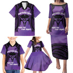 Personalised New Zealand Suffrage Day Family Matching Puletasi and Hawaiian Shirt Maori Tattoo Galaxy Vibe - Aussie Hoodie