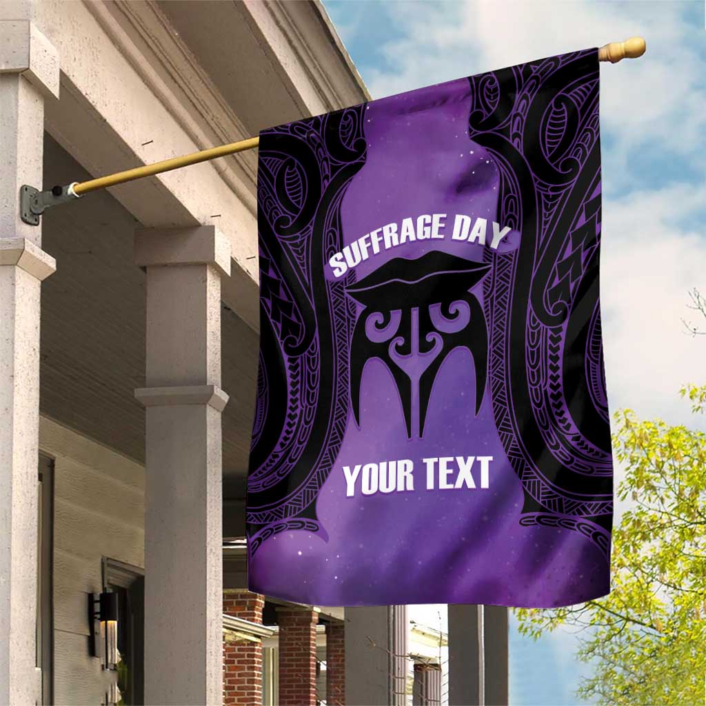 Personalised New Zealand Suffrage Day Garden Flag Maori Tattoo Galaxy Vibe - Aussie Hoodie