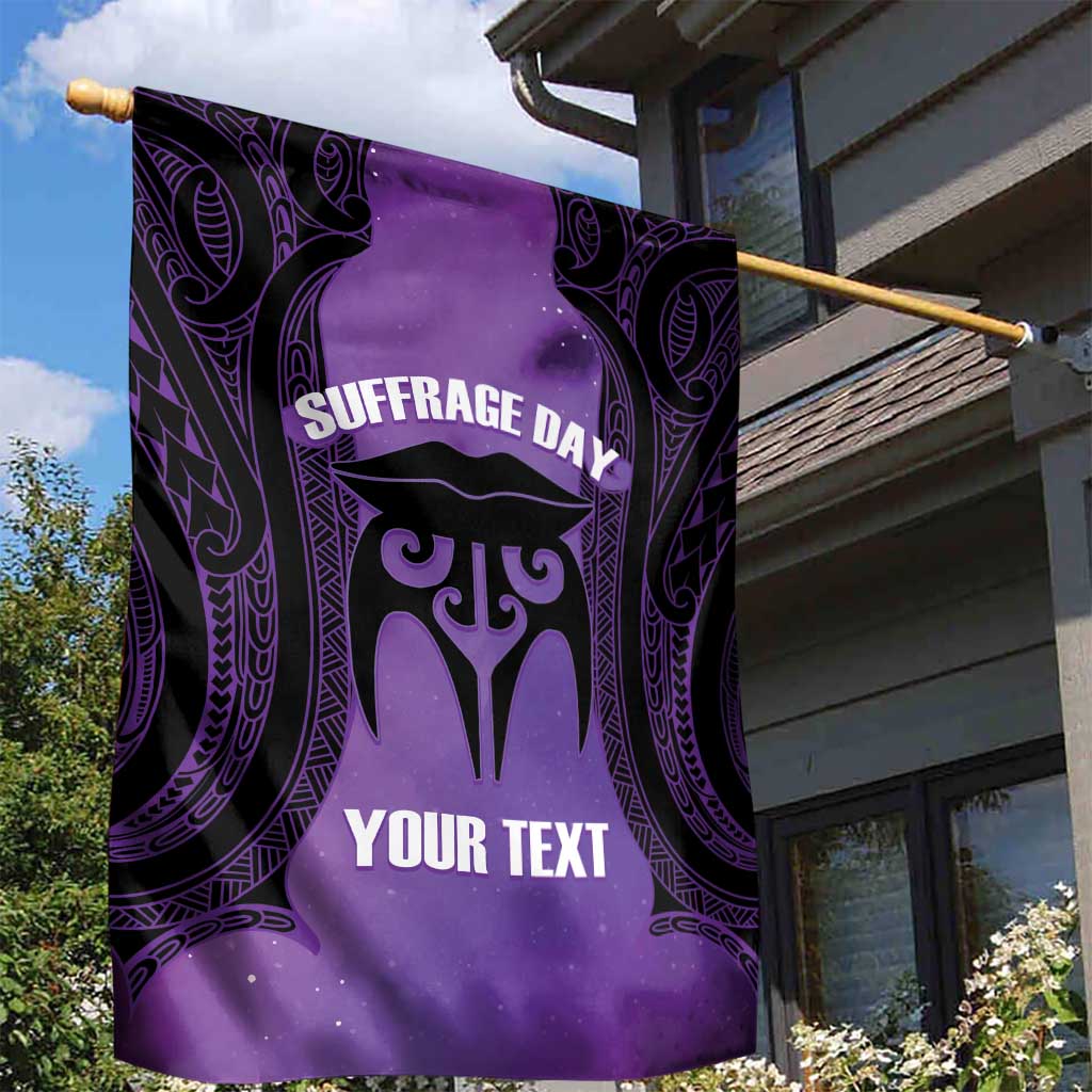 Personalised New Zealand Suffrage Day Garden Flag Maori Tattoo Galaxy Vibe - Aussie Hoodie