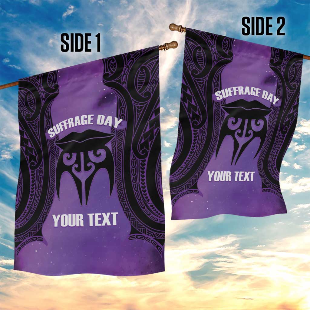 Personalised New Zealand Suffrage Day Garden Flag Maori Tattoo Galaxy Vibe - Aussie Hoodie