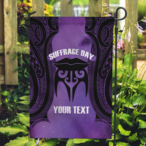 Personalised New Zealand Suffrage Day Garden Flag Maori Tattoo Galaxy Vibe - Aussie Hoodie