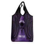 Personalised New Zealand Suffrage Day Grocery Bag Maori Tattoo Galaxy Vibe - Aussie Hoodie