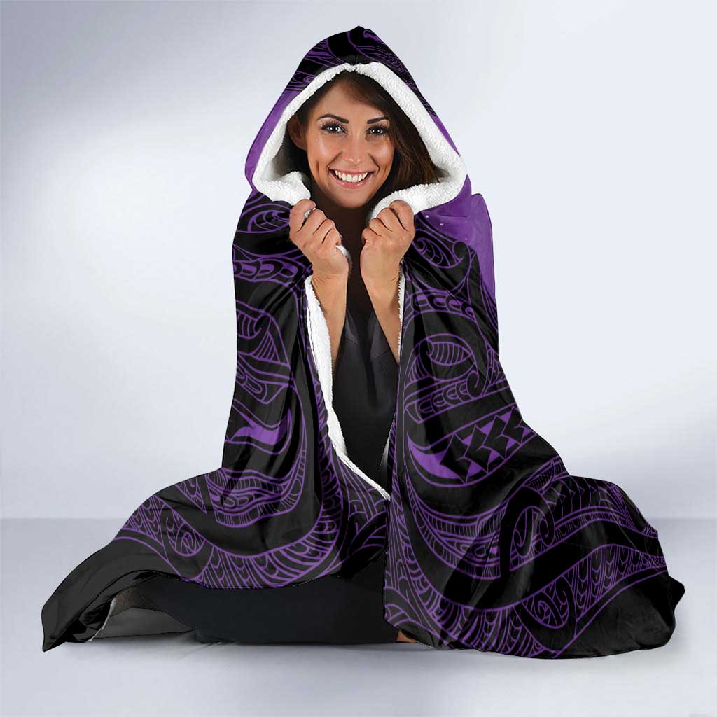 Personalised New Zealand Suffrage Day Hooded Blanket Maori Tattoo Galaxy Vibe - Aussie Hoodie