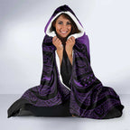Personalised New Zealand Suffrage Day Hooded Blanket Maori Tattoo Galaxy Vibe - Aussie Hoodie