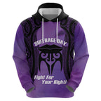 Personalised New Zealand Suffrage Day Hoodie Maori Tattoo Galaxy Vibe - Aussie Hoodie