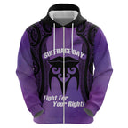 Personalised New Zealand Suffrage Day Hoodie Maori Tattoo Galaxy Vibe - Aussie Hoodie