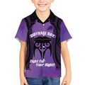 Personalised New Zealand Suffrage Day Kid Hawaiian Shirt Maori Tattoo Galaxy Vibe - Aussie Hoodie