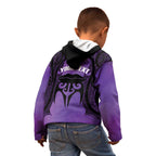 Personalised New Zealand Suffrage Day Kid Hoodie Maori Tattoo Galaxy Vibe - Aussie Hoodie