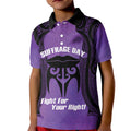 Personalised New Zealand Suffrage Day Kid Polo Shirt Maori Tattoo Galaxy Vibe - Aussie Hoodie