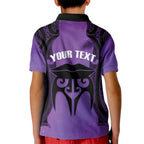 Personalised New Zealand Suffrage Day Kid Polo Shirt Maori Tattoo Galaxy Vibe - Aussie Hoodie