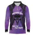 Personalised New Zealand Suffrage Day Long Sleeve Polo Shirt Maori Tattoo Galaxy Vibe - Aussie Hoodie