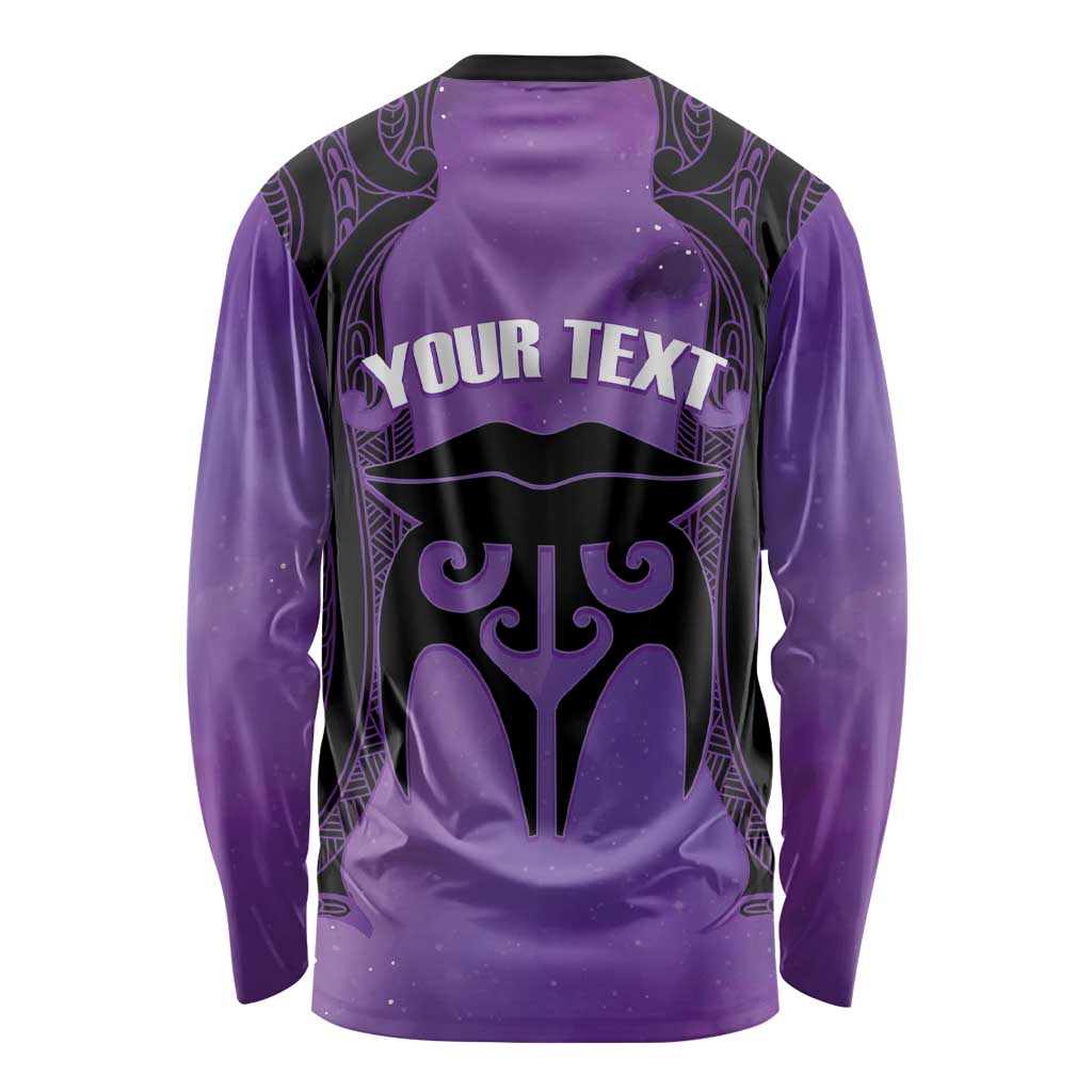 Personalised New Zealand Suffrage Day Long Sleeve Shirt Maori Tattoo Galaxy Vibe - Aussie Hoodie