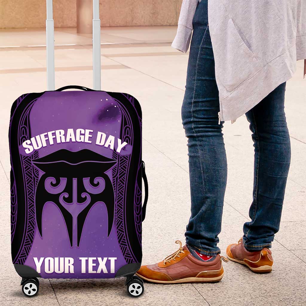 Personalised New Zealand Suffrage Day Luggage Cover Maori Tattoo Galaxy Vibe - Aussie Hoodie