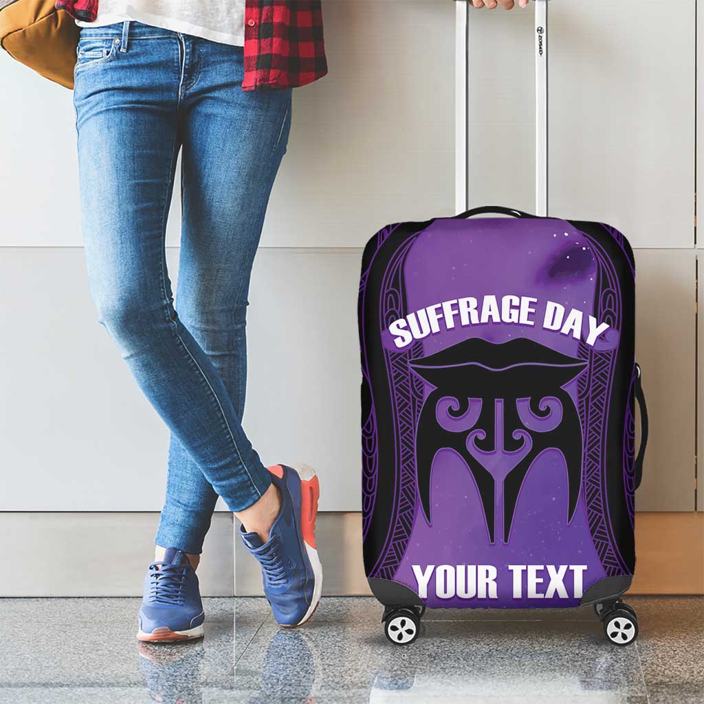 Personalised New Zealand Suffrage Day Luggage Cover Maori Tattoo Galaxy Vibe - Aussie Hoodie
