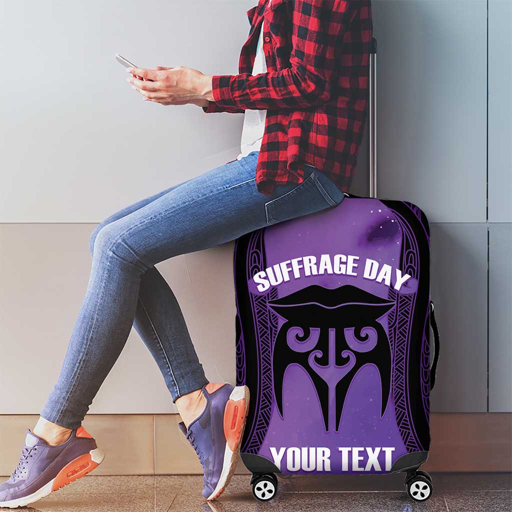 Personalised New Zealand Suffrage Day Luggage Cover Maori Tattoo Galaxy Vibe - Aussie Hoodie