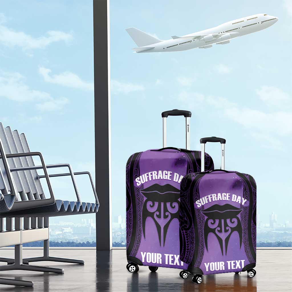 Personalised New Zealand Suffrage Day Luggage Cover Maori Tattoo Galaxy Vibe - Aussie Hoodie
